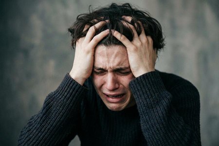An image of the word anguish as defined by excruciating or acute distress, suffering, or pain.