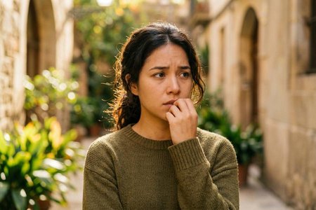 An image of the word anxious as defined by full of mental distress or uneasiness because of fear of danger or misfortune; greatly worried; apprehensive.