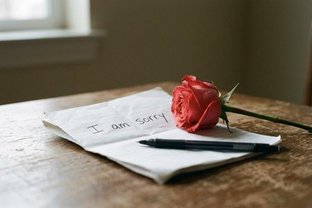 An image of the word apologize as defined by to offer an apology or excuse for some fault, insult, failure, or injury.