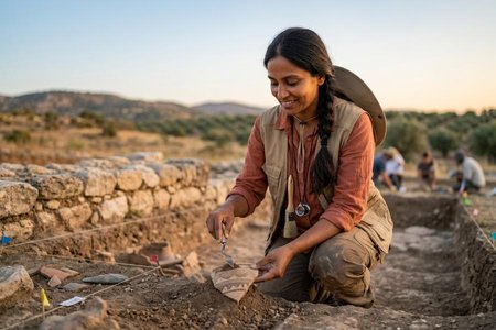 An image of the word archaeologist as defined by a specialist in archaeology, the scientific study of prehistoric peoples and their cultures by analysis of their artifacts, inscriptions, monuments, etc.