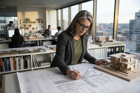 An image of the word architect as defined by a person who engages in the profession of architecture.