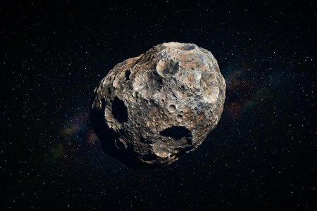 An image of the word asteroid as defined by any of millions of small celestial objects revolving around the sun, often irregularly shaped and having a great range in size, from as small as 6 feet (2 meters) across to about 620 miles (998 kilometers) across: the vast majority of known asteroids exist within the asteroid belt.
