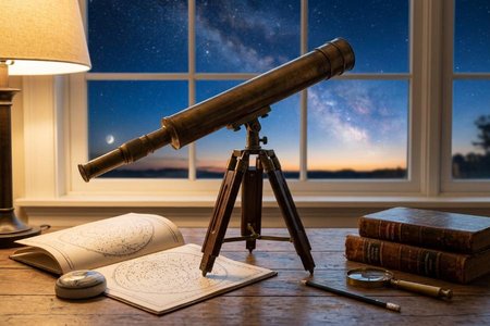 An image of the word astronomy as defined by the science that deals with the material universe beyond the earth's atmosphere.