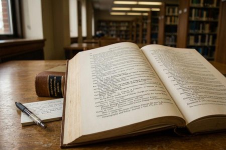 An image of the word bibliography as defined by a complete or selective list of works compiled upon some common principle, as authorship, subject, place of publication, or printer.