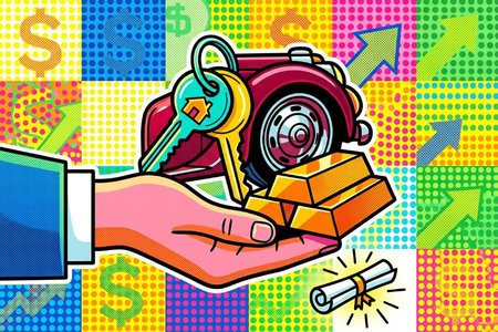 An image of the word collateral as defined by property or other assets pledged by a borrower as security for the repayment of a loan.