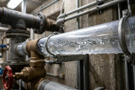 An image of the word conduction as defined by the act of conducting, as of water through a pipe.