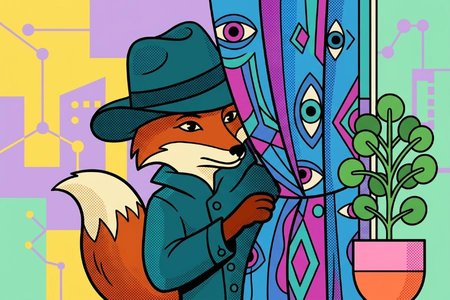 An image of the word covert as defined by concealed or disguised; secret: covert behavior.
