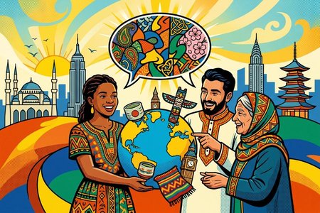 An image of the word cultural as defined by of or relating to culture or cultivation.