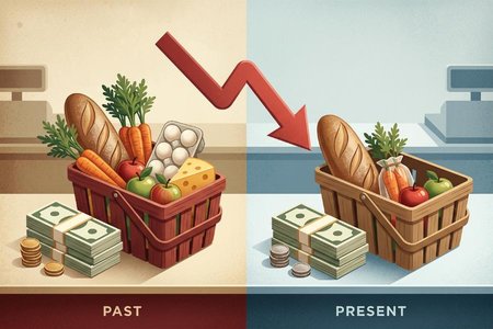 An image of the word depreciate as defined by to reduce the purchasing value of (money).