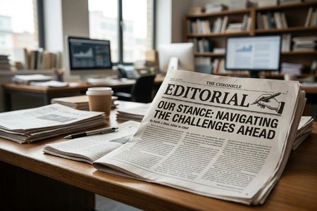 An image of the word editorial as defined by an article in a newspaper or other periodical or on a website presenting the opinion of the publisher, writer, or editor.