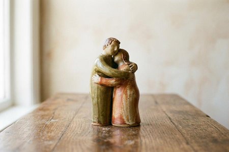 An image of the word embrace as defined by to take or clasp in the arms; press to the bosom; hug.