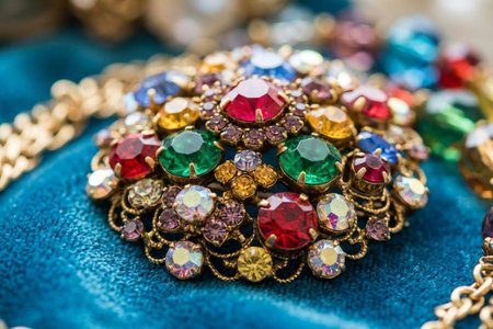 An image of the word gaudy as defined by brilliantly or excessively showy.