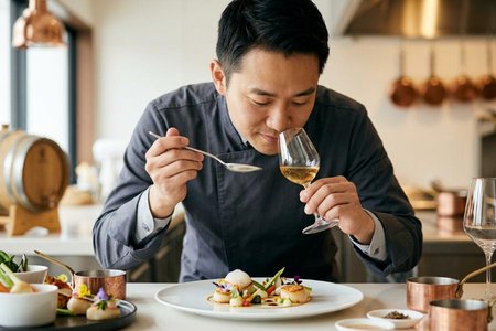 An image of the word gourmet as defined by a connoisseur of fine food and drink; epicure.
