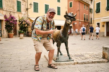 An image of the word humorous as defined by characterized by humor; funny; comical.