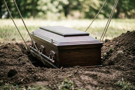 An image of the word inter as defined by to place (a dead body) in a grave or tomb; bury.