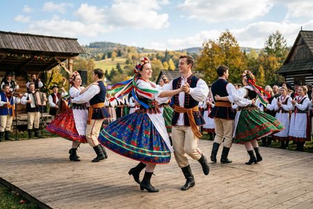An image of the word mazurka as defined by a lively Polish dance in moderately quick triple meter.