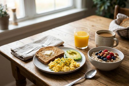 An image of the word meal as defined by the food served and eaten especially at one of the customary, regular occasions for taking food during the day, as breakfast, lunch, or supper.