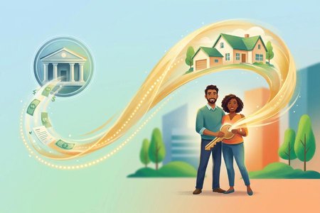 An image of the word mortgage as defined by a conveyance of an interest in real property as security for the repayment of money borrowed to buy the property; a lien or claim on property such that the lender can take possession if the loan is not repaid.