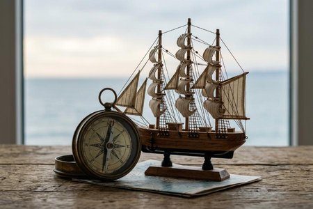 An image of the word navigate as defined by to move on, over, or through (water, air, or land) in a ship or aircraft.
