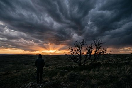 An image of the word ominous as defined by portending evil or harm; foreboding; threatening; inauspicious.