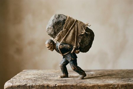 An image of the word onerous as defined by burdensome, oppressive, or troublesome; causing hardship.