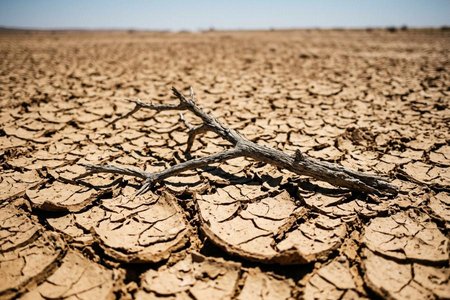An image of the word parched as defined by extremely or completely dried, as by heat, sun, or wind.
