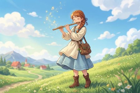 An image of the word piper as defined by a person who plays on a pipe.