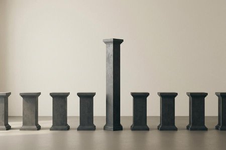 An image of the word preeminent as defined by eminent above or before others; superior; surpassing.