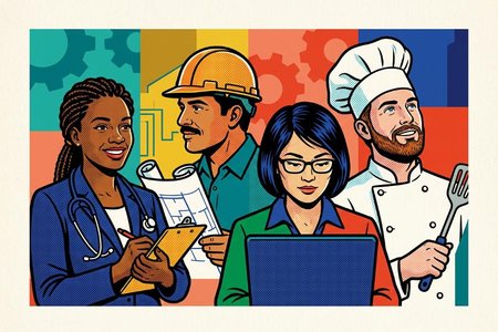 An image of the word professional as defined by following an occupation as a means of livelihood or for gain.