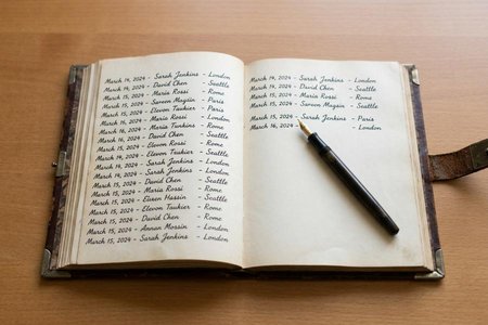 An image of the word registered as defined by recorded, as in a register or book; enrolled.
