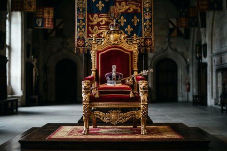 An image of the word reign as defined by the period during which a sovereign occupies the throne.