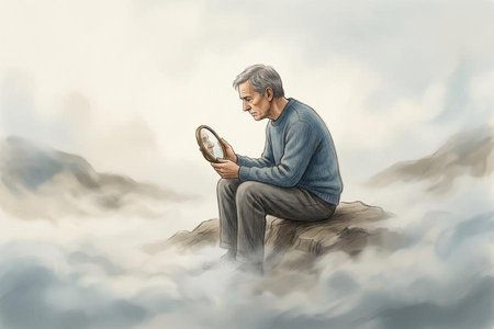 An image of the word solipsism as defined by the theory that only the self exists, or can be proved to exist.