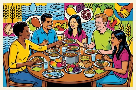 An image of the word sustenance as defined by means of sustaining or supporting life or health; nourishment, especially food and drink.