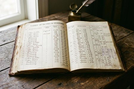 An image of the word tariff as defined by an official list or table showing the duties or customs imposed by a government on imports or exports.