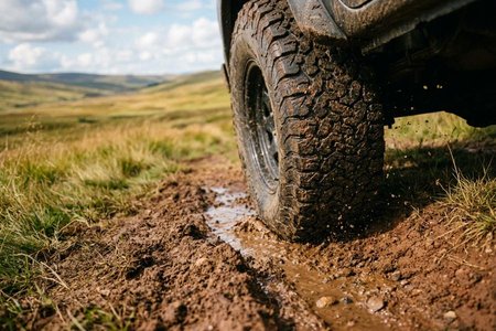 An image of the word traction as defined by the adhesive friction of a body on some surface, as a wheel on a rail or a tire on a road.