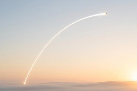 An image of the word trajectory as defined by the curve described by a projectile, rocket, or the like in its flight.