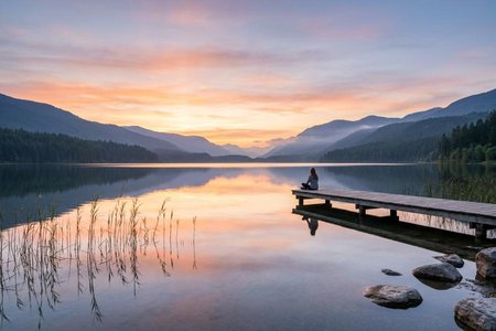 An image of the word tranquility as defined by the quality or state of being tranquil; calmness; peacefulness; quiet; serenity.