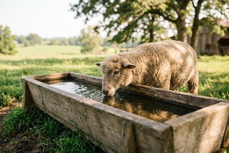 An image of the word trough as defined by a long, narrow, open receptacle, usually boxlike in shape, used chiefly to hold water or food for animals.