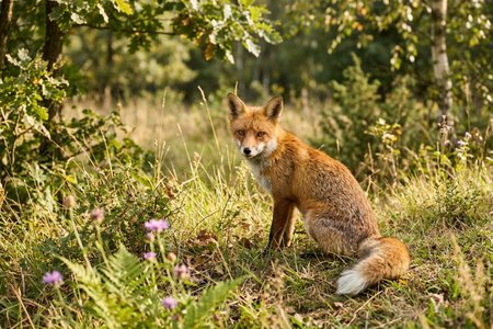 An image of the word vixen as defined by a female fox.